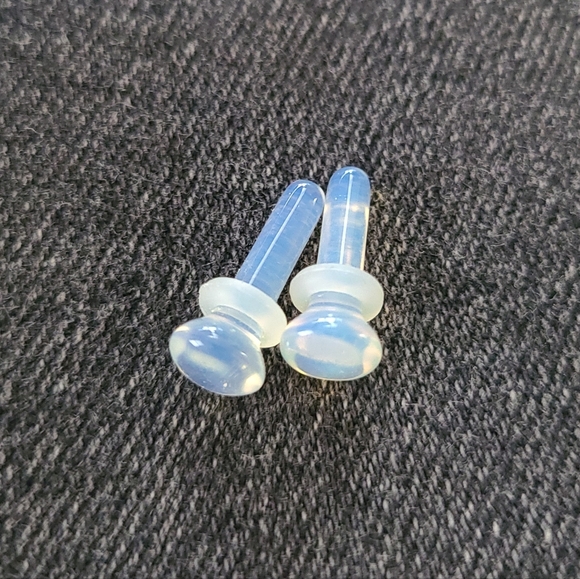 Opalite Moonstone 8g Plugs - Picture 2 of 4